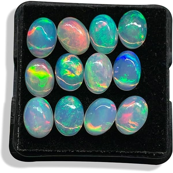 レインボーオパール ルースストーン 2.08 ct AAA+ Grade Faceted Oval Cut (13 x 8 mm) Un-Heated Ethiopian Rainbow Opal Genuine Loose Gemstone Amazon.com: 2.08 ct Oval Facet Cut AAA+ Grade (13 x 8 mm) Un